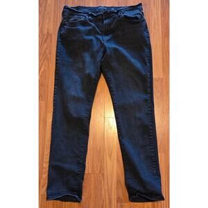 Lucky Brand 410 Athletic Straight Black Denim Jeans